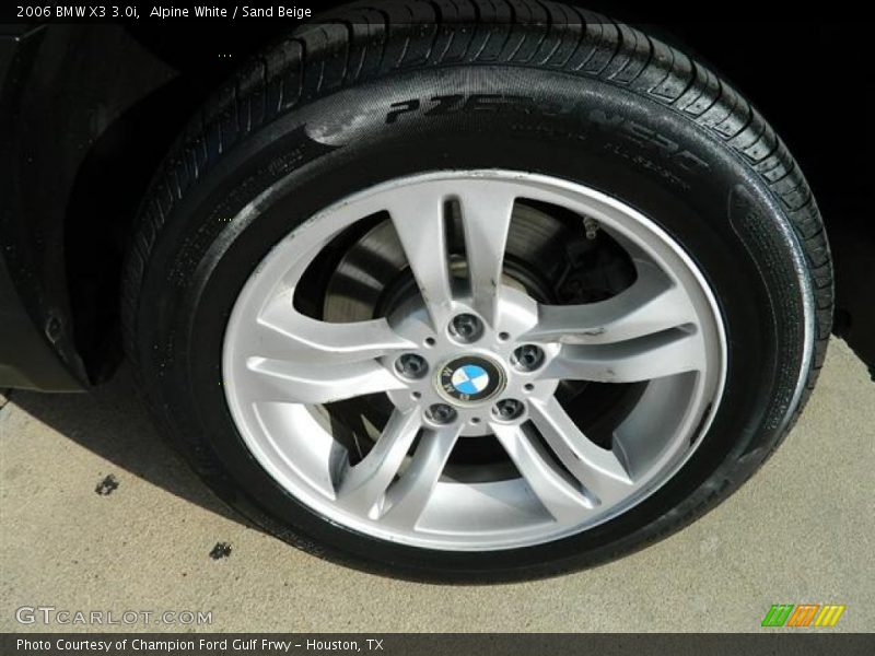 Alpine White / Sand Beige 2006 BMW X3 3.0i