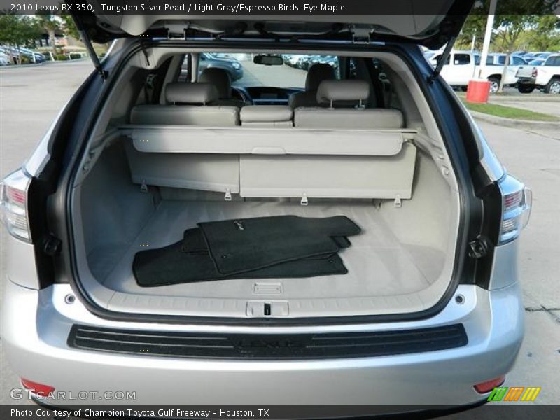 Tungsten Silver Pearl / Light Gray/Espresso Birds-Eye Maple 2010 Lexus RX 350