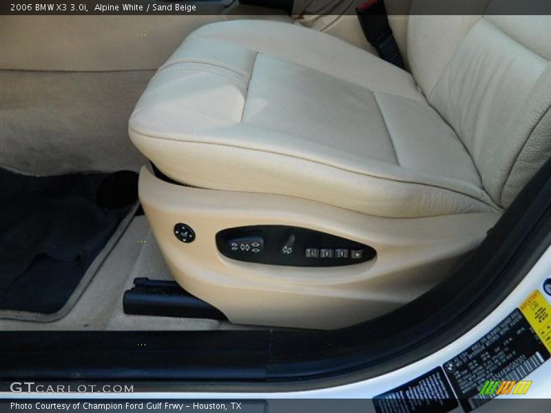 Alpine White / Sand Beige 2006 BMW X3 3.0i