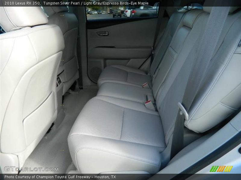 Tungsten Silver Pearl / Light Gray/Espresso Birds-Eye Maple 2010 Lexus RX 350