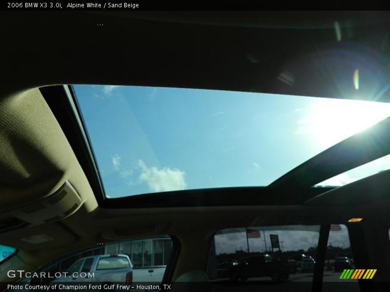 Alpine White / Sand Beige 2006 BMW X3 3.0i