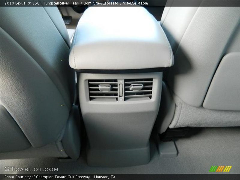 Tungsten Silver Pearl / Light Gray/Espresso Birds-Eye Maple 2010 Lexus RX 350