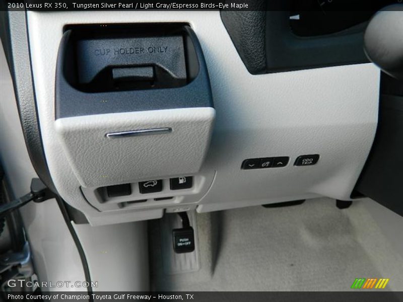 Tungsten Silver Pearl / Light Gray/Espresso Birds-Eye Maple 2010 Lexus RX 350