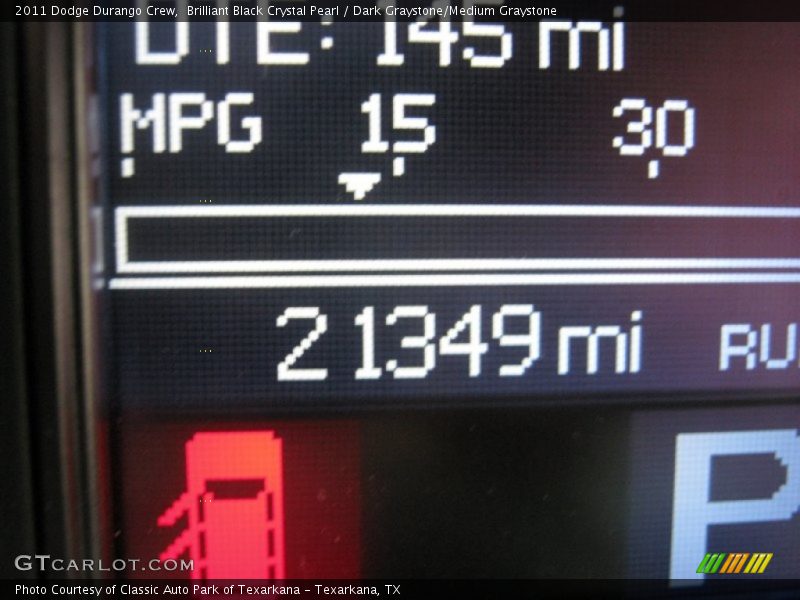 Brilliant Black Crystal Pearl / Dark Graystone/Medium Graystone 2011 Dodge Durango Crew