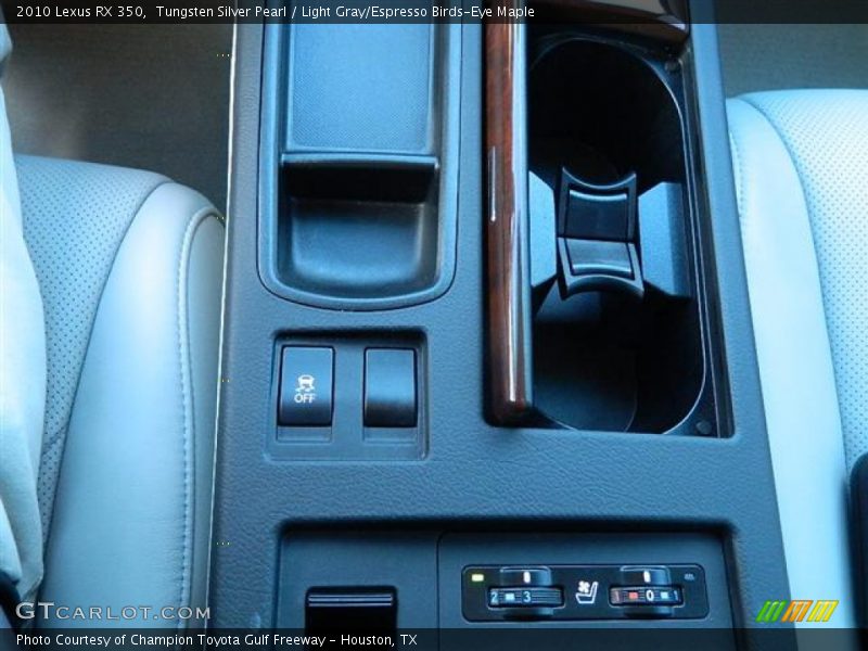 Tungsten Silver Pearl / Light Gray/Espresso Birds-Eye Maple 2010 Lexus RX 350