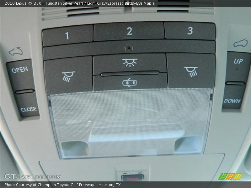 Tungsten Silver Pearl / Light Gray/Espresso Birds-Eye Maple 2010 Lexus RX 350