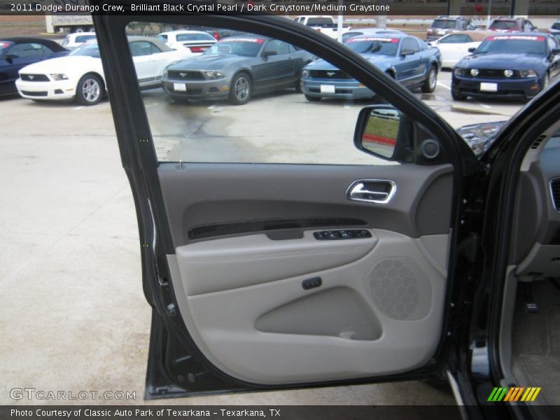 Brilliant Black Crystal Pearl / Dark Graystone/Medium Graystone 2011 Dodge Durango Crew