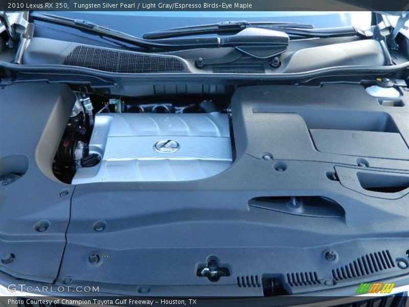 Tungsten Silver Pearl / Light Gray/Espresso Birds-Eye Maple 2010 Lexus RX 350