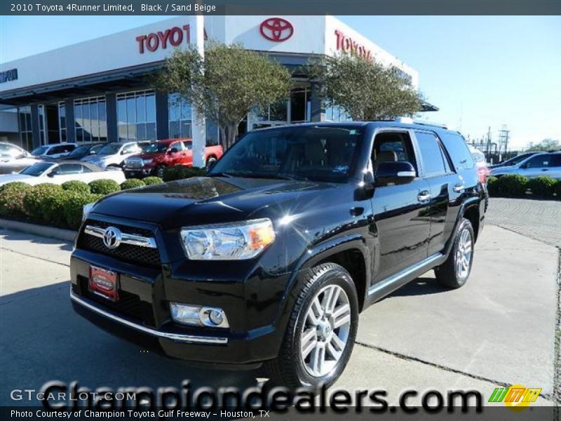 Black / Sand Beige 2010 Toyota 4Runner Limited