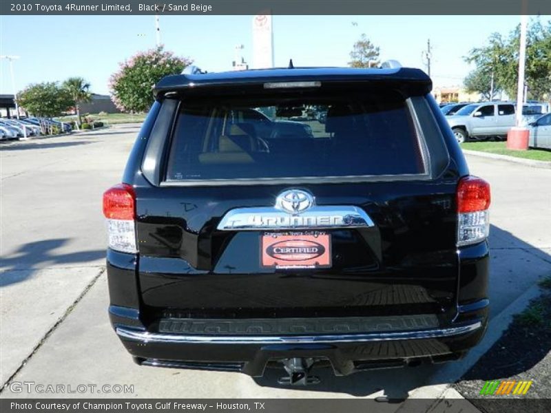 Black / Sand Beige 2010 Toyota 4Runner Limited