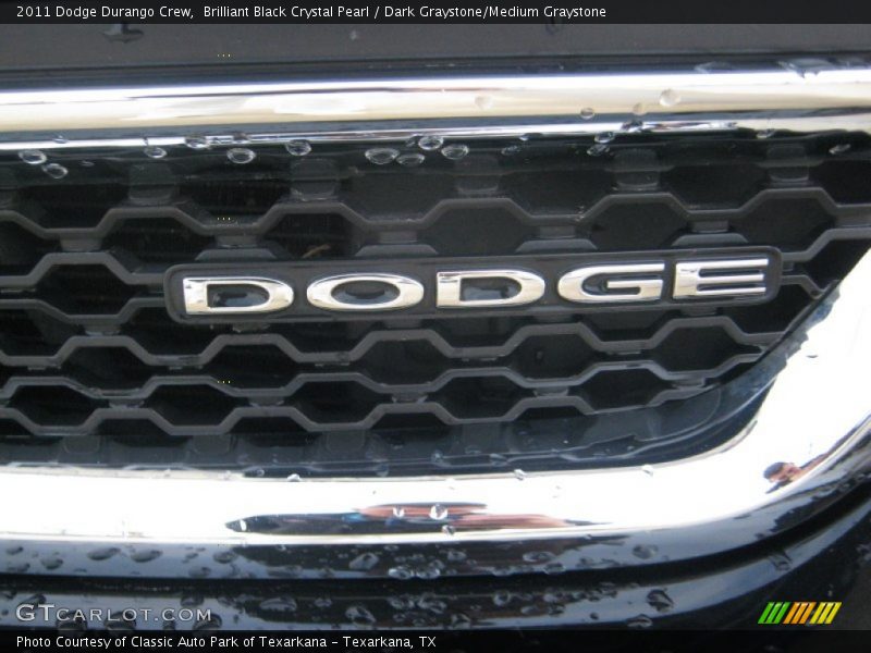 Brilliant Black Crystal Pearl / Dark Graystone/Medium Graystone 2011 Dodge Durango Crew