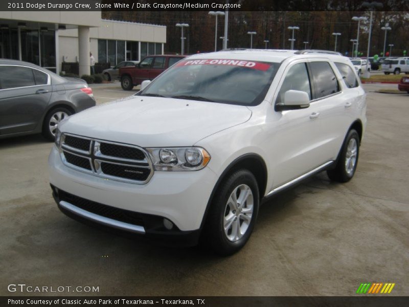 Stone White / Dark Graystone/Medium Graystone 2011 Dodge Durango Crew