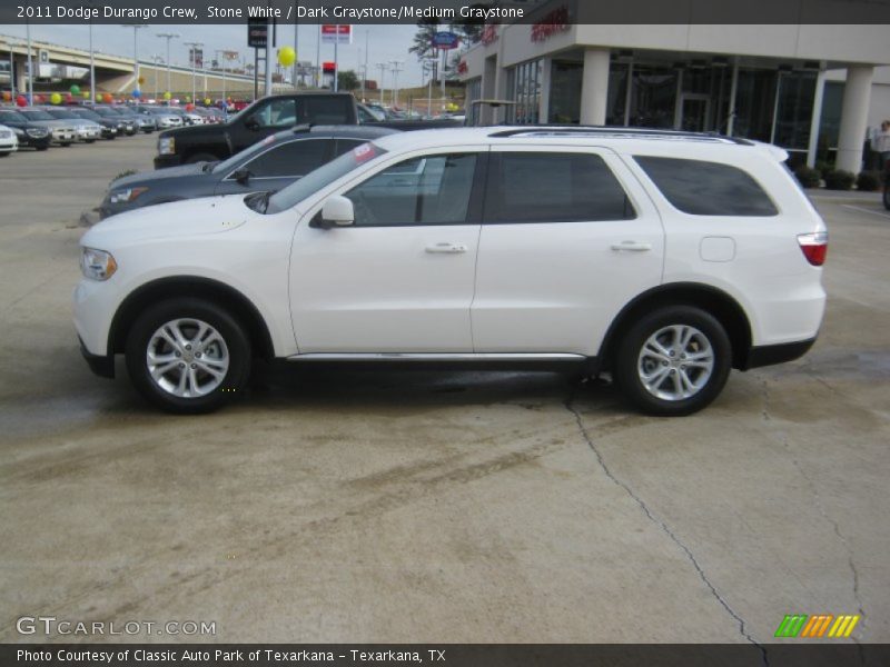 Stone White / Dark Graystone/Medium Graystone 2011 Dodge Durango Crew