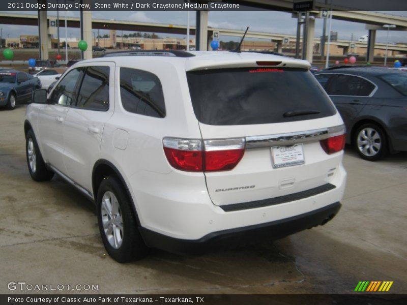 Stone White / Dark Graystone/Medium Graystone 2011 Dodge Durango Crew