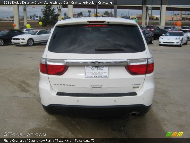 Stone White / Dark Graystone/Medium Graystone 2011 Dodge Durango Crew