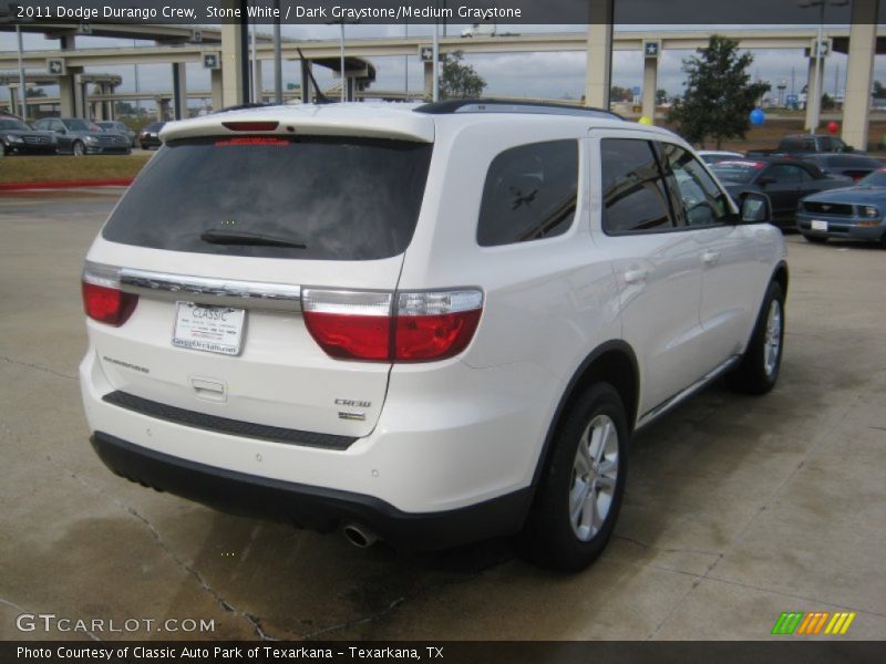 Stone White / Dark Graystone/Medium Graystone 2011 Dodge Durango Crew