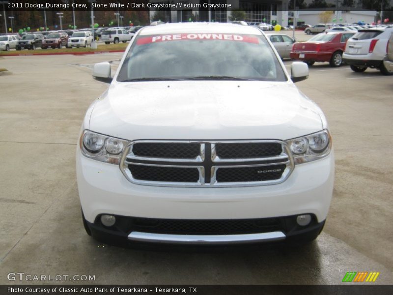 Stone White / Dark Graystone/Medium Graystone 2011 Dodge Durango Crew
