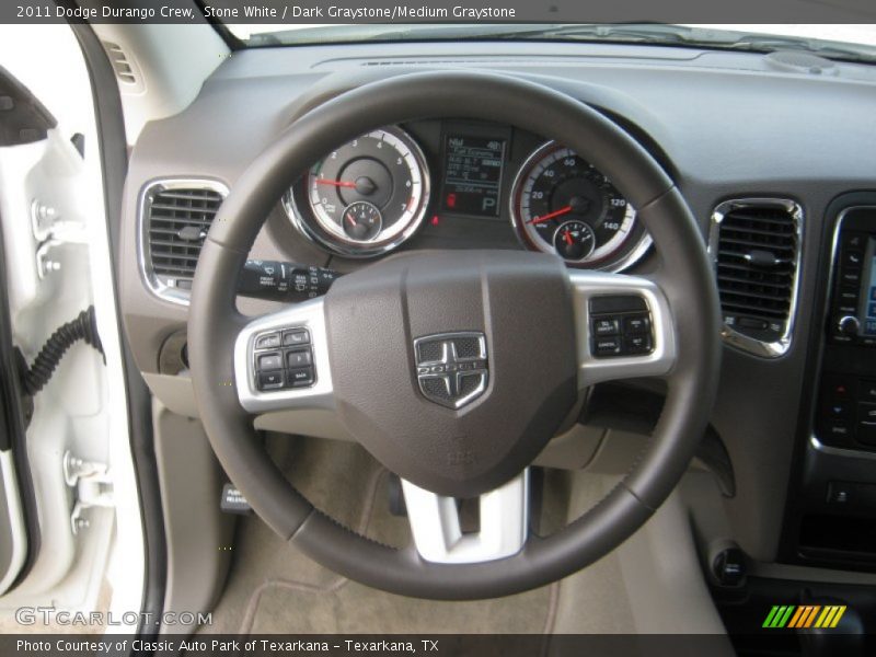 Stone White / Dark Graystone/Medium Graystone 2011 Dodge Durango Crew