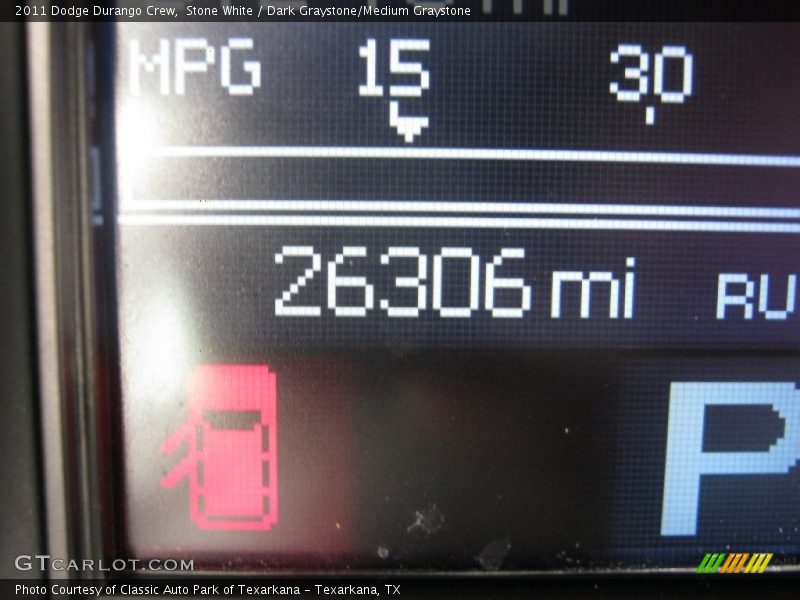 Stone White / Dark Graystone/Medium Graystone 2011 Dodge Durango Crew