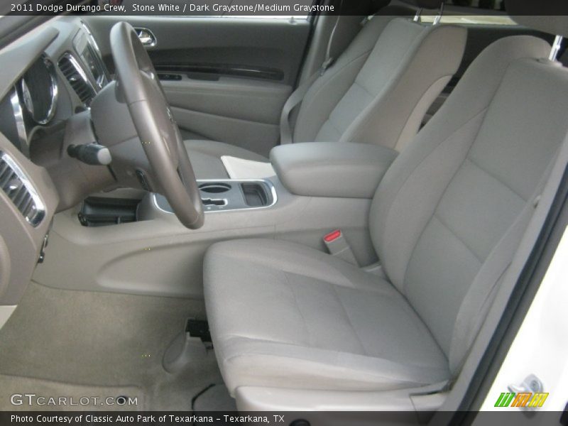 Stone White / Dark Graystone/Medium Graystone 2011 Dodge Durango Crew