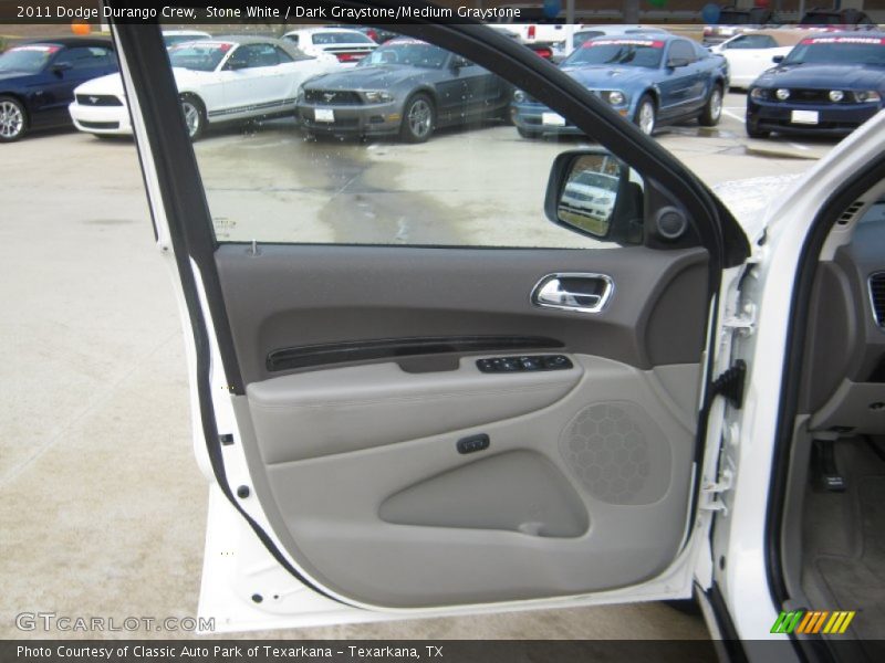 Stone White / Dark Graystone/Medium Graystone 2011 Dodge Durango Crew