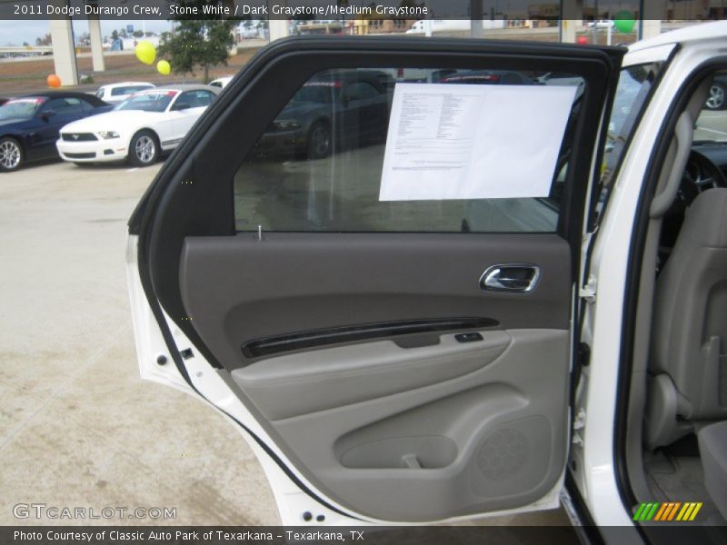 Stone White / Dark Graystone/Medium Graystone 2011 Dodge Durango Crew