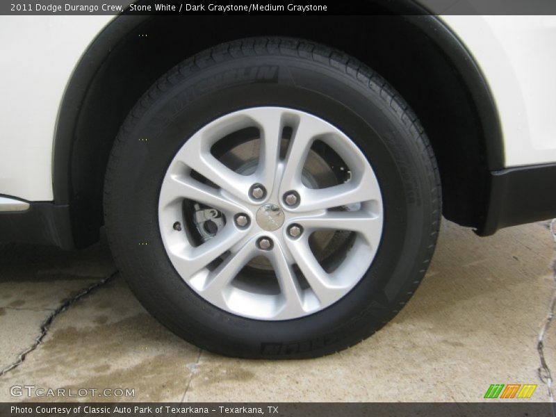 Stone White / Dark Graystone/Medium Graystone 2011 Dodge Durango Crew