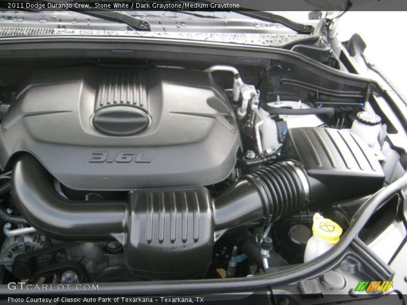 Stone White / Dark Graystone/Medium Graystone 2011 Dodge Durango Crew