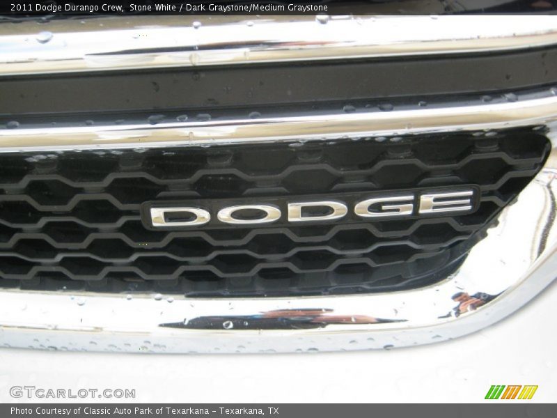 Stone White / Dark Graystone/Medium Graystone 2011 Dodge Durango Crew