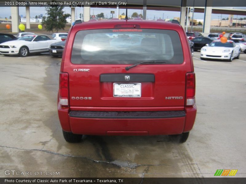 Inferno Red Crystal Pearl / Dark Slate Gray 2011 Dodge Nitro Heat