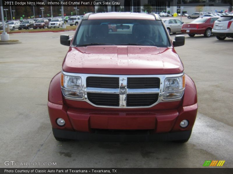 Inferno Red Crystal Pearl / Dark Slate Gray 2011 Dodge Nitro Heat