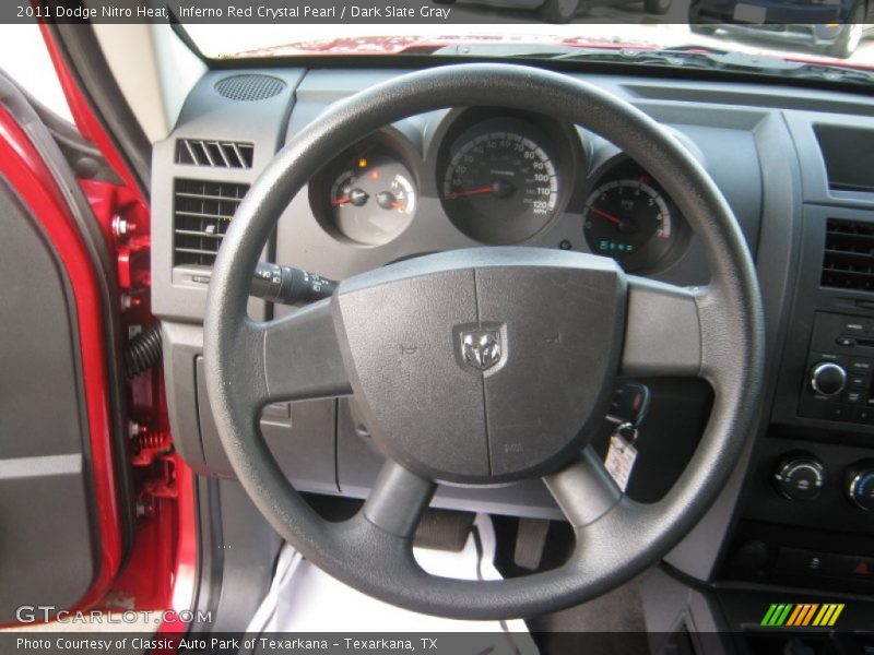 Inferno Red Crystal Pearl / Dark Slate Gray 2011 Dodge Nitro Heat
