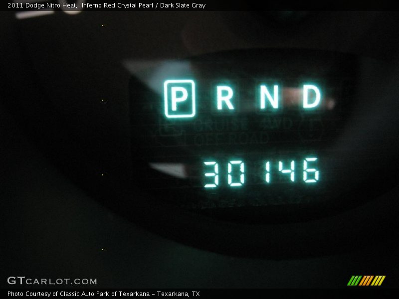 Inferno Red Crystal Pearl / Dark Slate Gray 2011 Dodge Nitro Heat