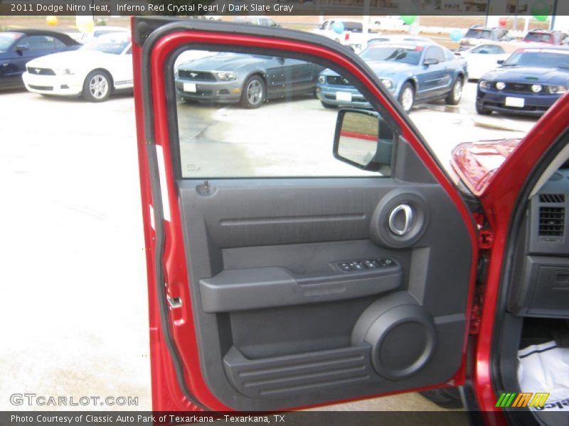 Inferno Red Crystal Pearl / Dark Slate Gray 2011 Dodge Nitro Heat