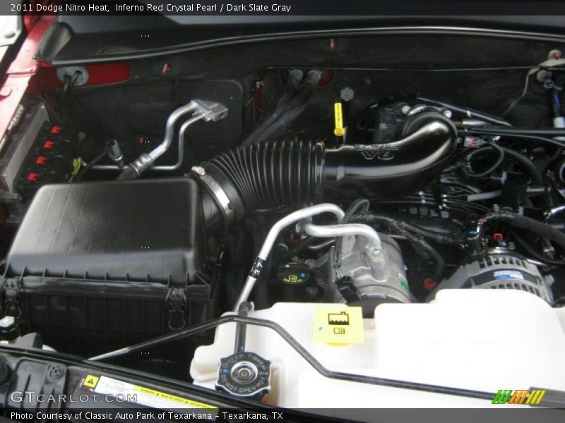 Inferno Red Crystal Pearl / Dark Slate Gray 2011 Dodge Nitro Heat