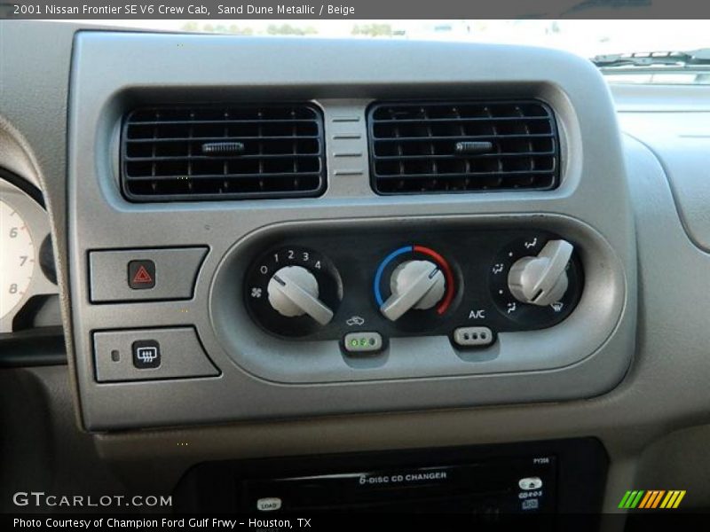 Sand Dune Metallic / Beige 2001 Nissan Frontier SE V6 Crew Cab