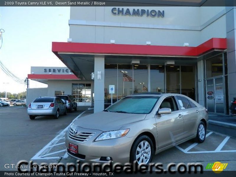 Desert Sand Metallic / Bisque 2009 Toyota Camry XLE V6