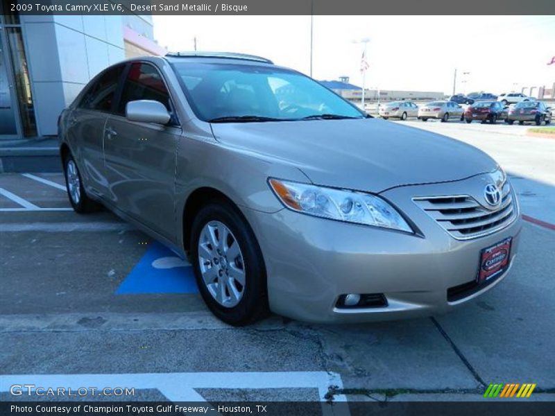 Desert Sand Metallic / Bisque 2009 Toyota Camry XLE V6