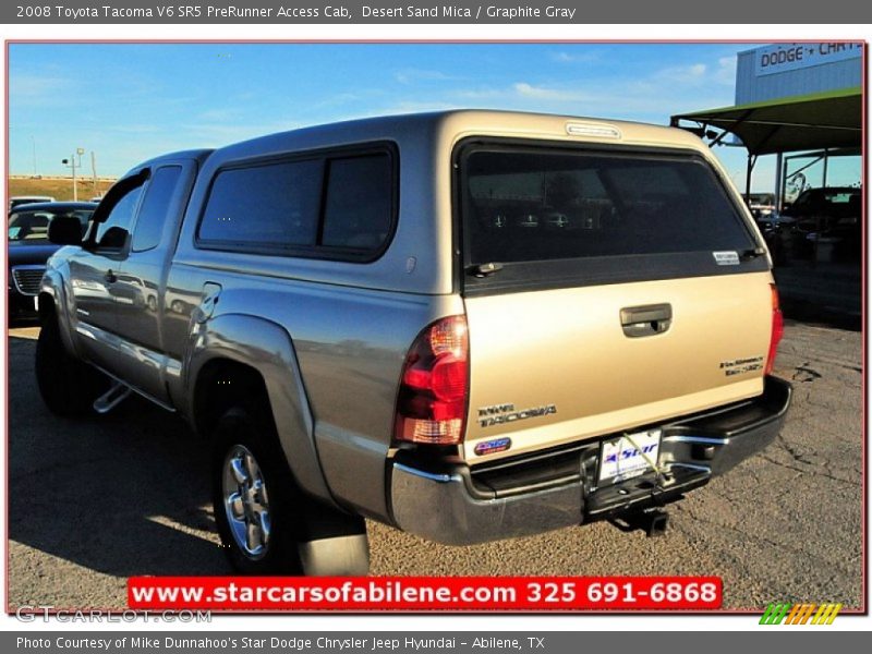 Desert Sand Mica / Graphite Gray 2008 Toyota Tacoma V6 SR5 PreRunner Access Cab