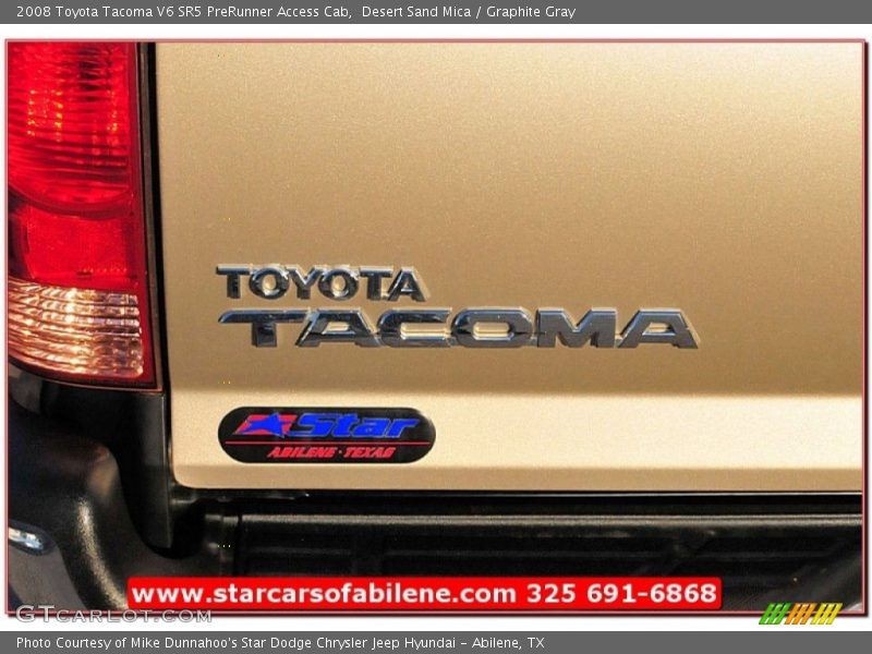 Desert Sand Mica / Graphite Gray 2008 Toyota Tacoma V6 SR5 PreRunner Access Cab