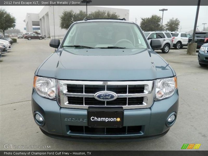 Steel Blue Metallic / Stone 2012 Ford Escape XLT