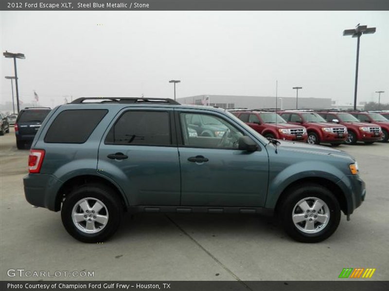 Steel Blue Metallic / Stone 2012 Ford Escape XLT