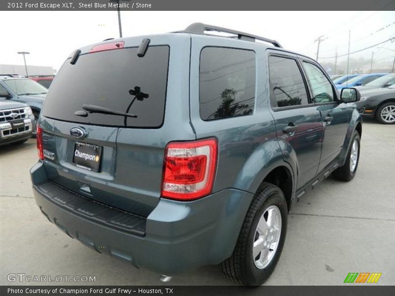 Steel Blue Metallic / Stone 2012 Ford Escape XLT