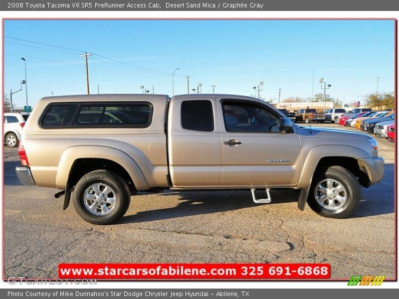 Desert Sand Mica / Graphite Gray 2008 Toyota Tacoma V6 SR5 PreRunner Access Cab