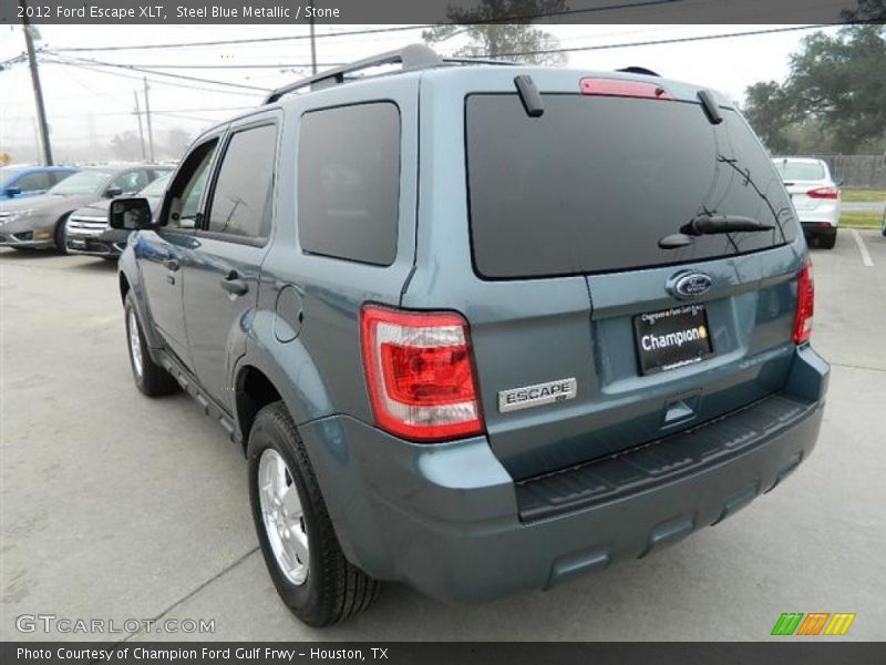 Steel Blue Metallic / Stone 2012 Ford Escape XLT