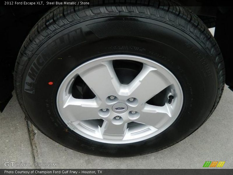 Steel Blue Metallic / Stone 2012 Ford Escape XLT