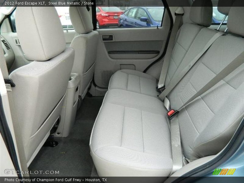 Steel Blue Metallic / Stone 2012 Ford Escape XLT