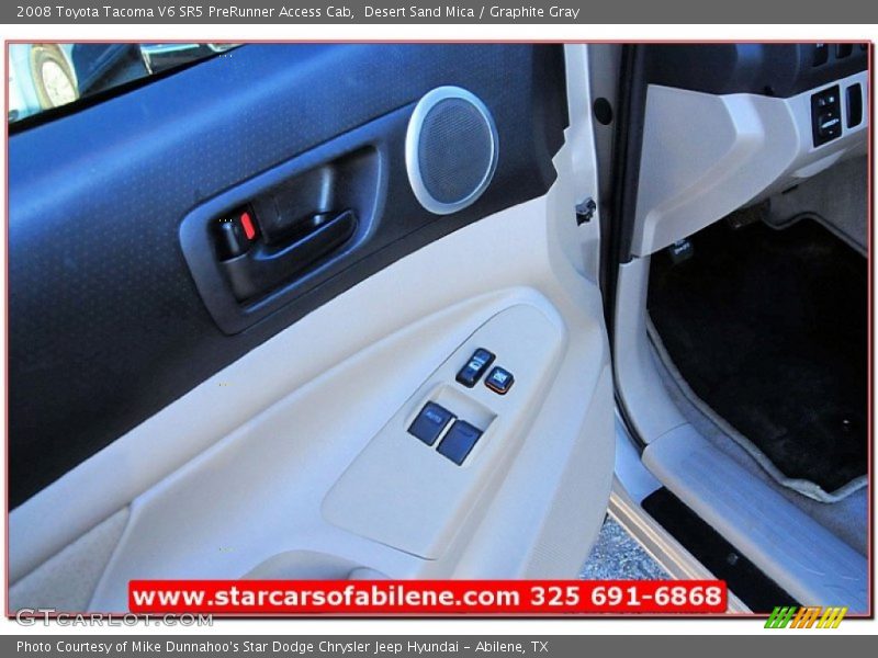 Desert Sand Mica / Graphite Gray 2008 Toyota Tacoma V6 SR5 PreRunner Access Cab