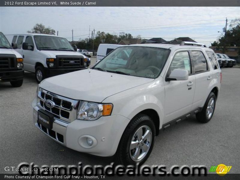 White Suede / Camel 2012 Ford Escape Limited V6