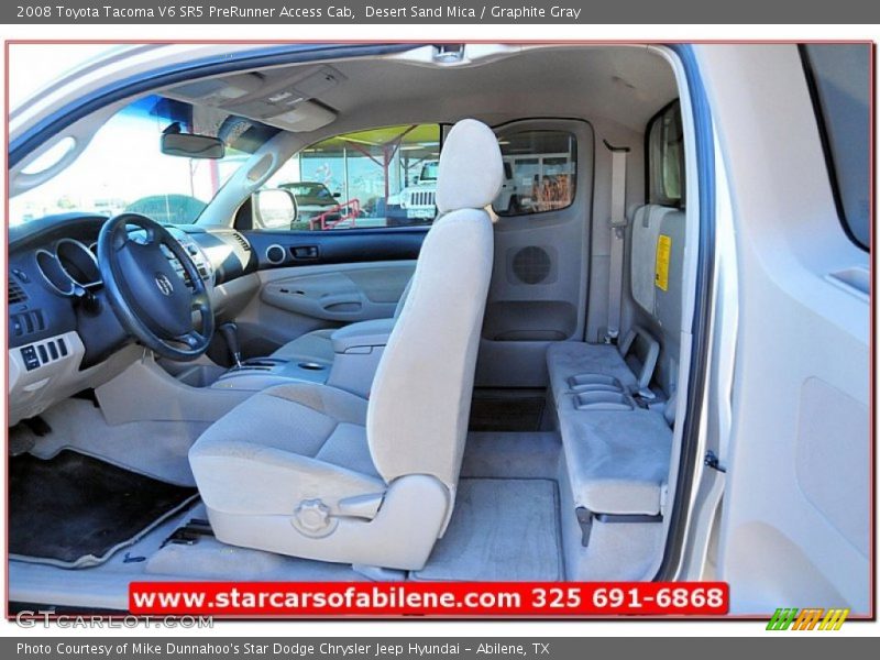 Desert Sand Mica / Graphite Gray 2008 Toyota Tacoma V6 SR5 PreRunner Access Cab